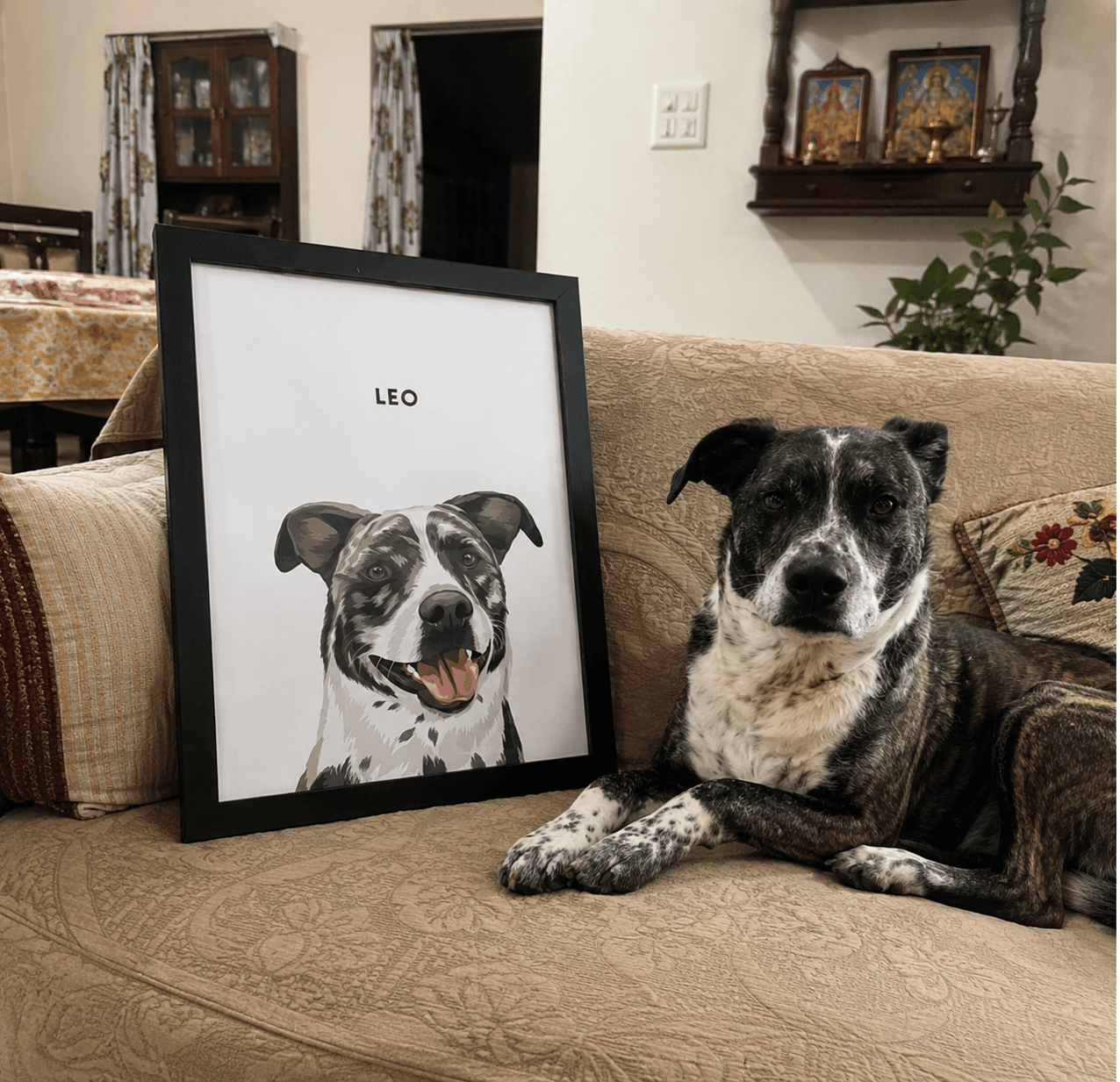 Rhea's custom pet portrait