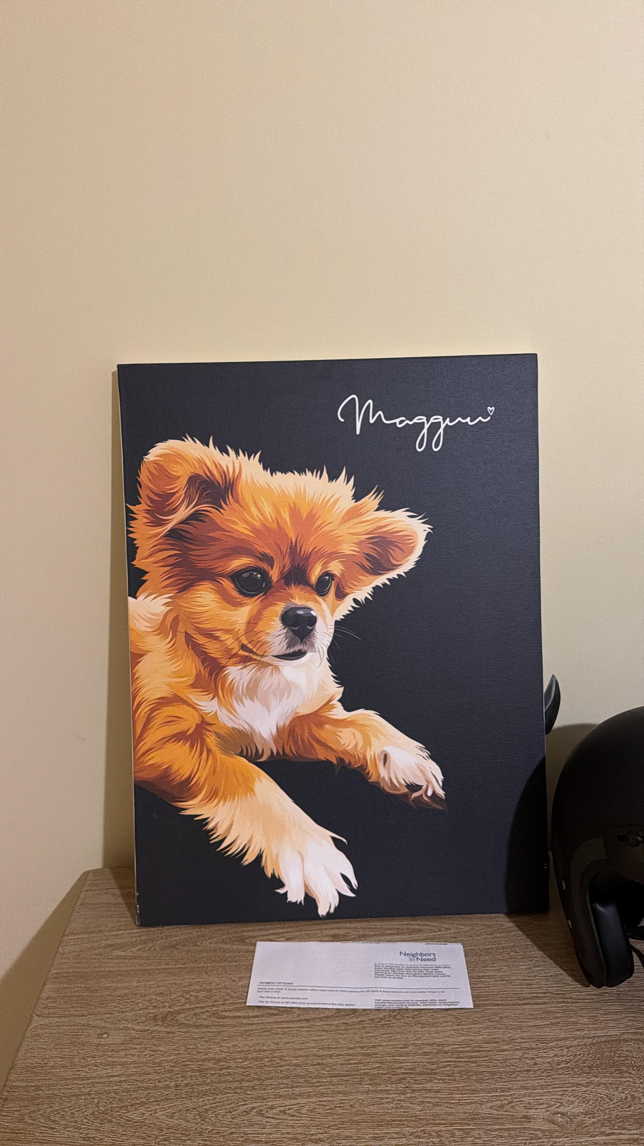 Ananya's custom pet portrait